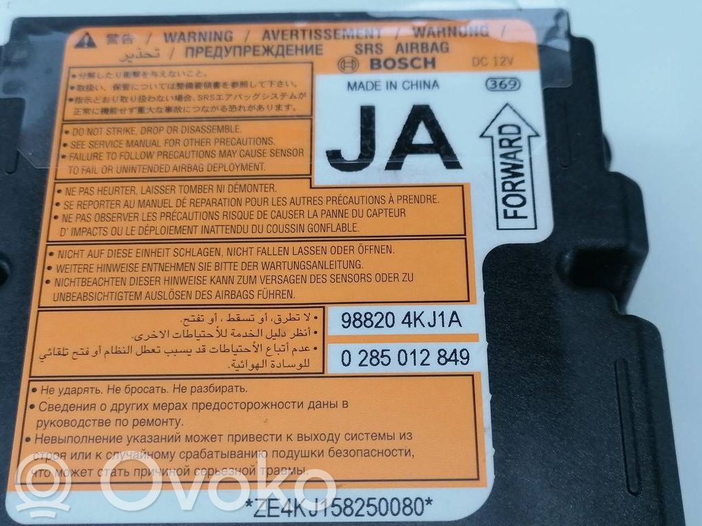 Nissan NP300 Sterownik / Moduł Airbag 