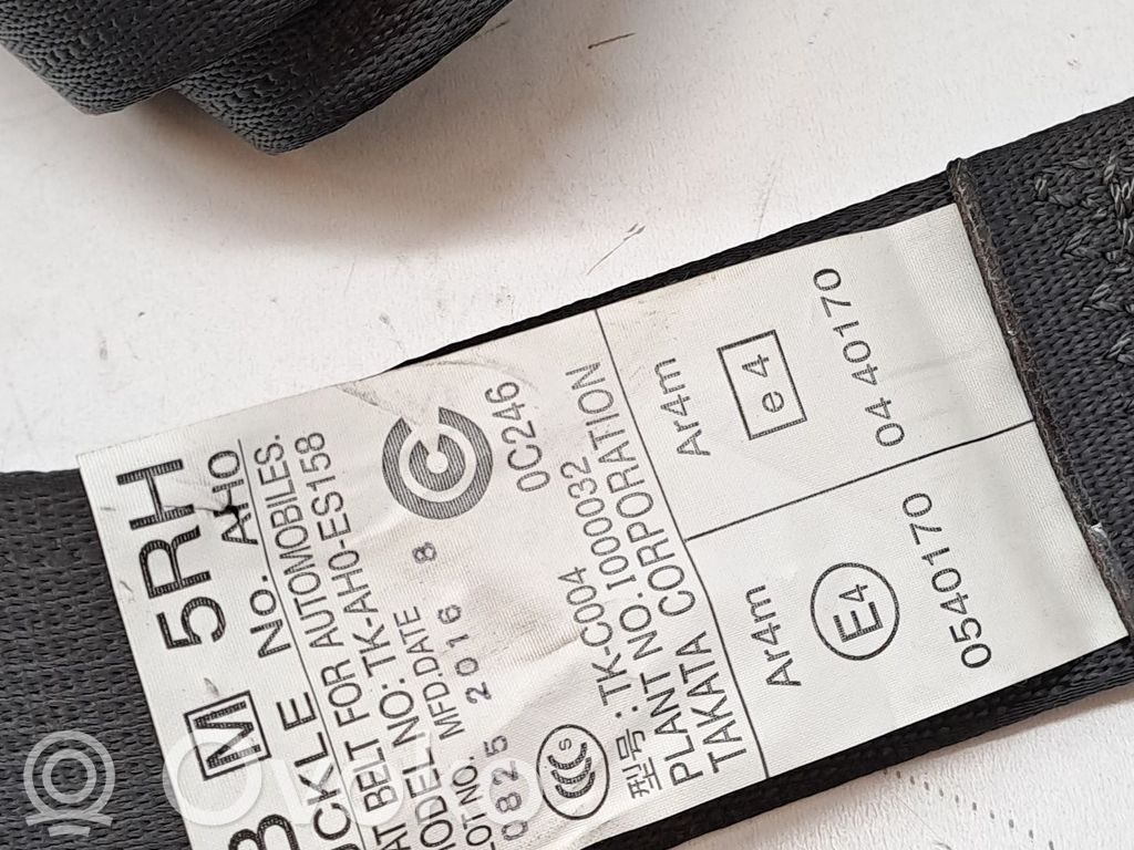 Subaru XV I Pas bezpieczeństwa fotela tylnego 