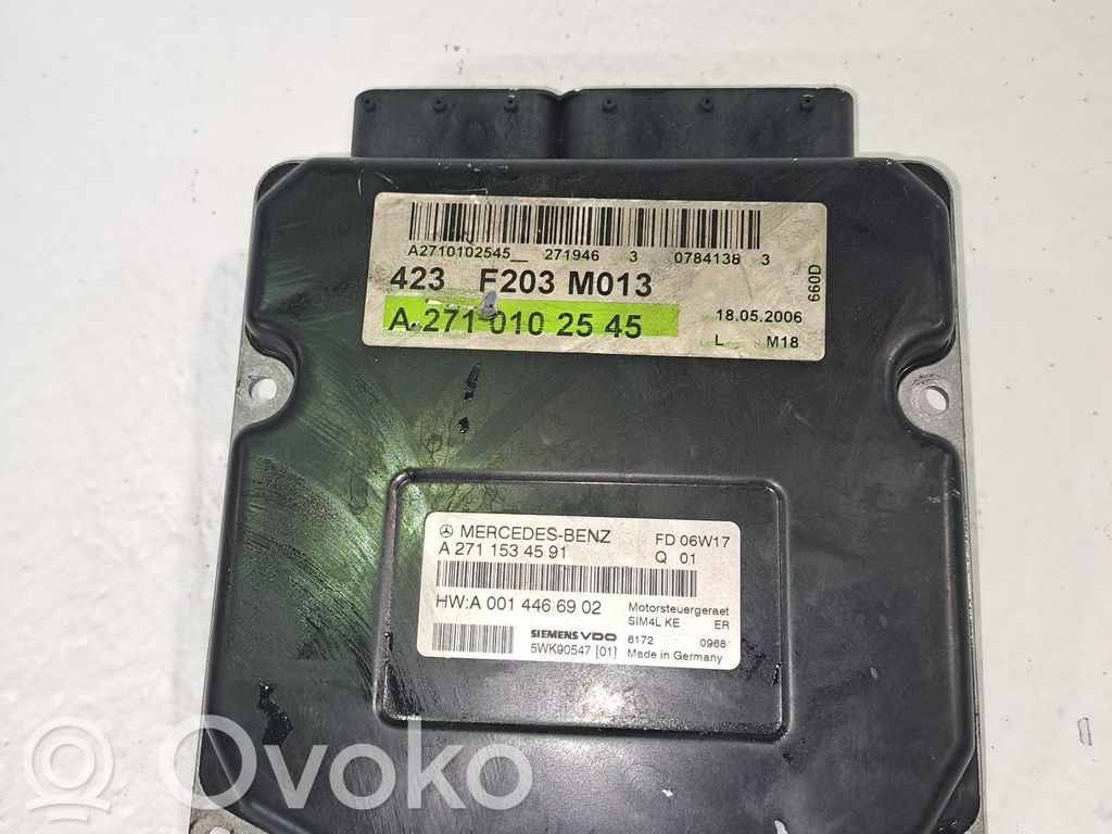 Mercedes-Benz C W203 Unité de commande, module ECU de moteur