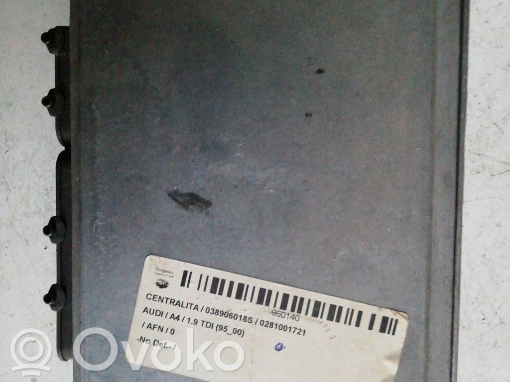 Unité de commande, module ECU de moteur   038906018S,038906018S,0281001721