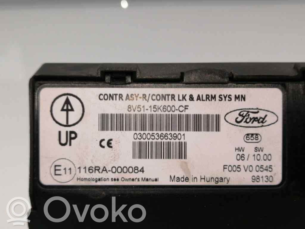 Ford Fiesta Modul de control caroserie central 