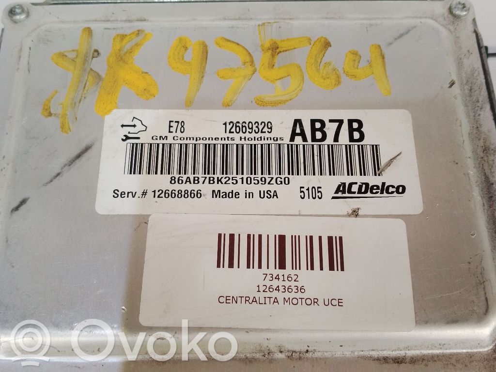 Centralina/modulo motore ECU   12669329,12643636