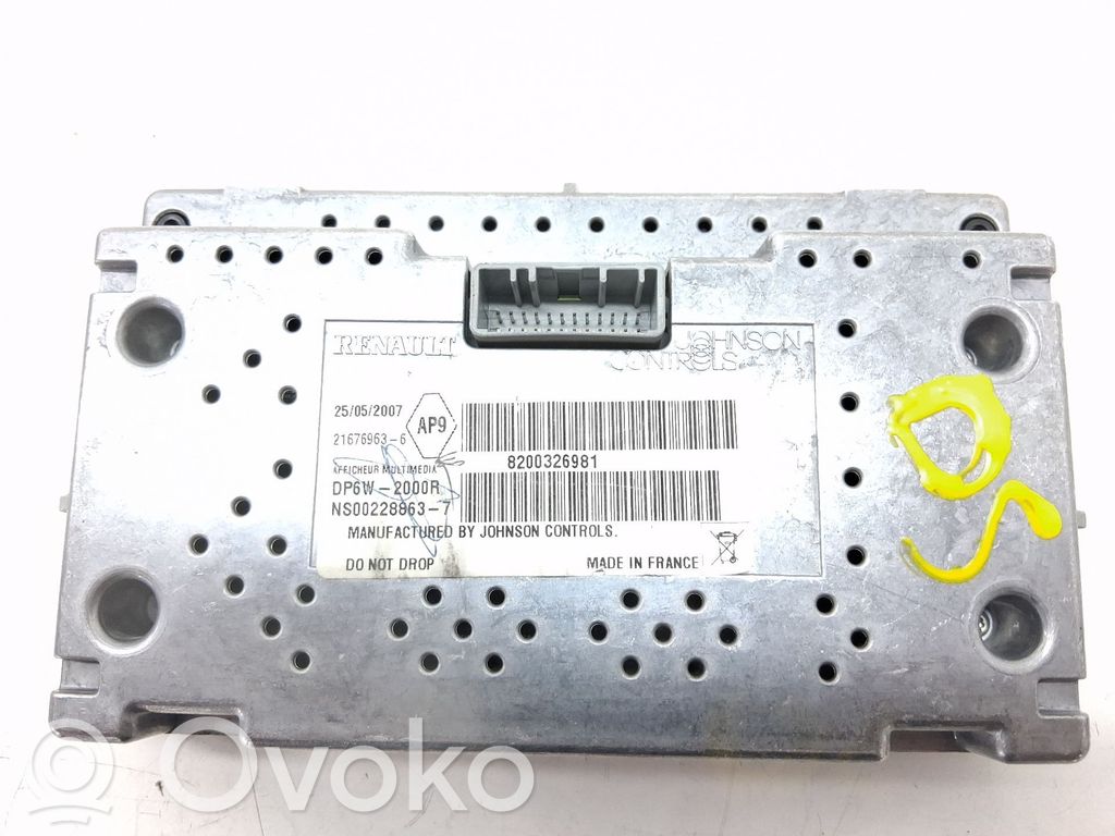 Renault Laguna III Schermo del visore a sovrimpressione 