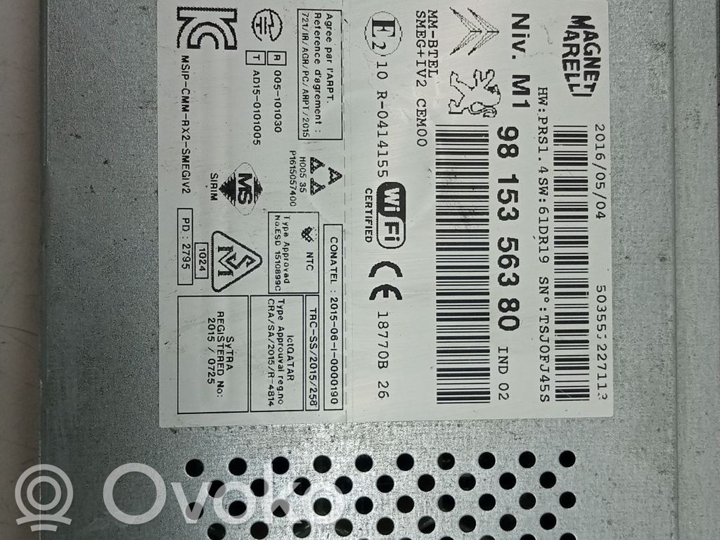 Citroen C4 II Unitate principală radio/CD/DVD/GPS 
