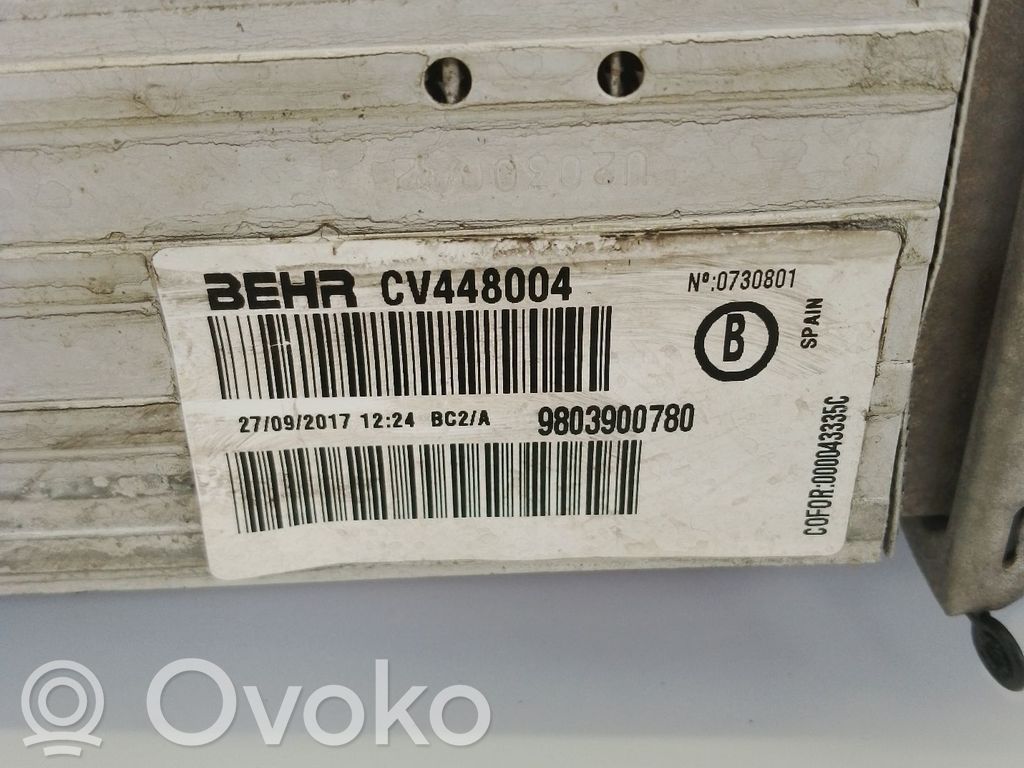 Radiador intercooler   9803900780
