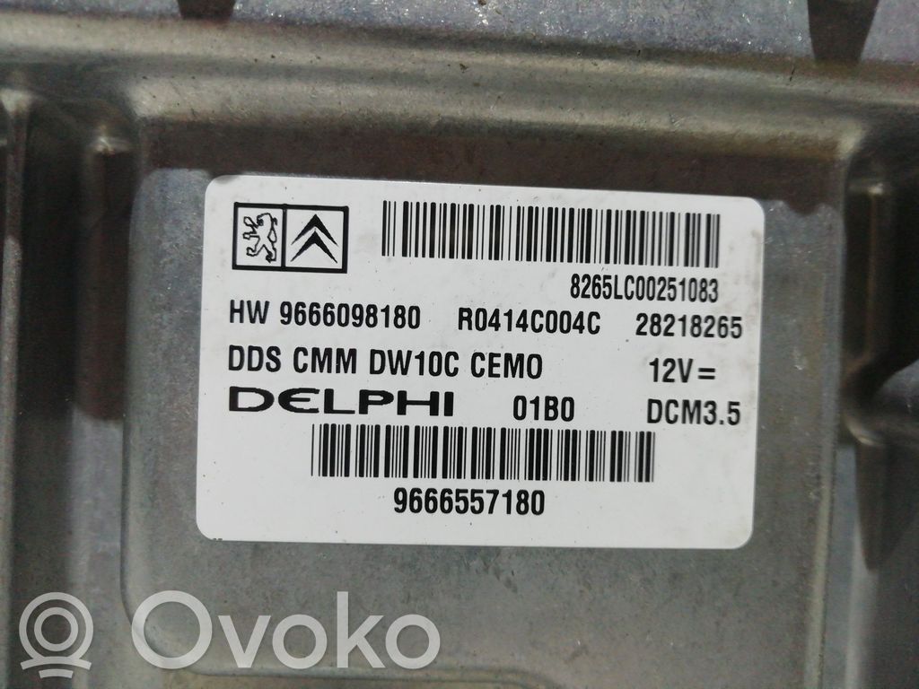 Engine control unit/module ECU   9666098180,9666098180,R0414C004C