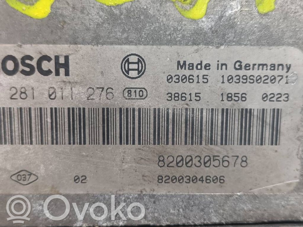 Unitate control motor/modul ECU   8200304606,8200305678,0281011276