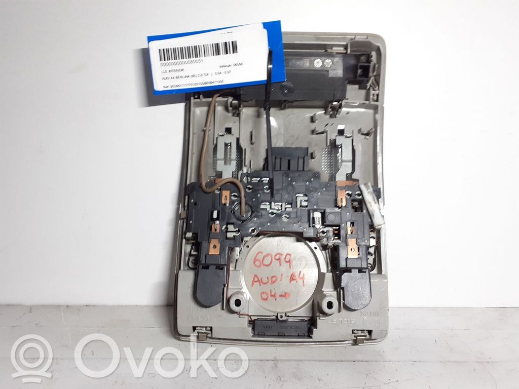 Audi A4 S4 B6 8E 8H Ramă consolă lumini plafon 