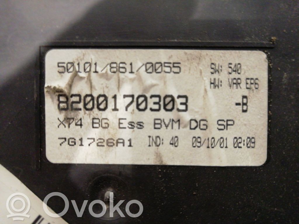 Geschwindigkeitsmesser Cockpit   8200170303,8200170303