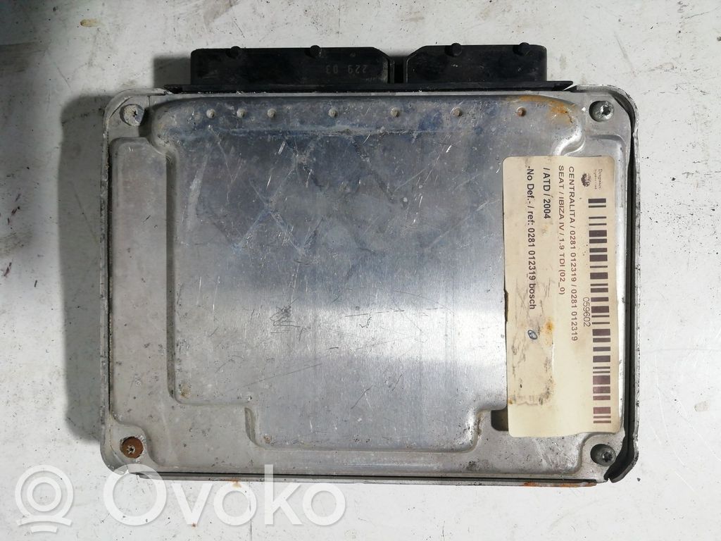 Centralina/modulo motore ECU   045906019BS,045906019BS,0281012319