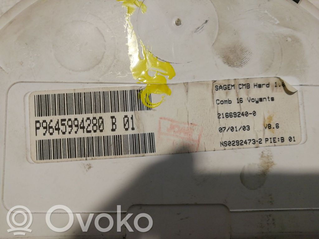 Citroen C3 Tachimetro (quadro strumenti)