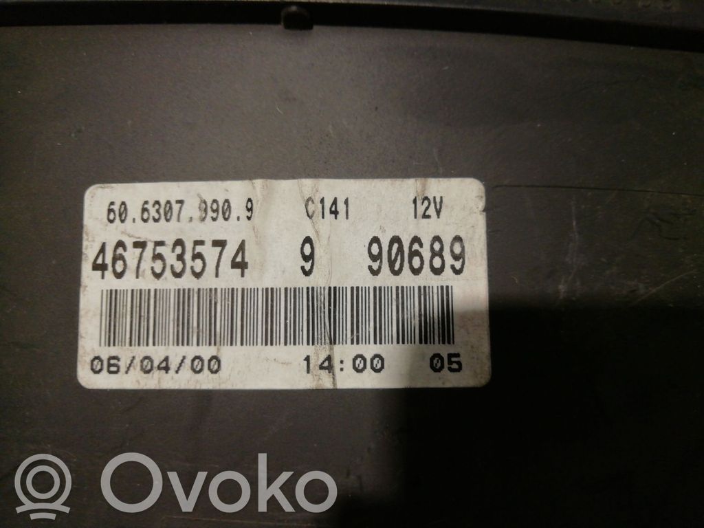 Fiat Punto (188) Tachimetro (quadro strumenti) 