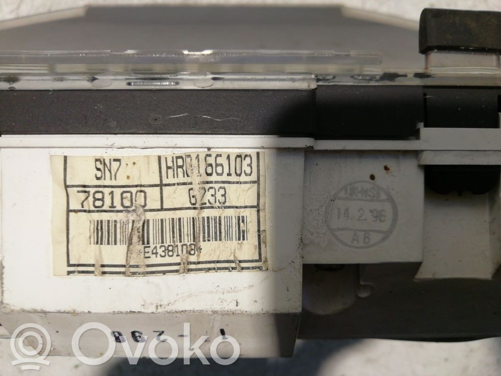 Honda Accord Nopeusmittari (mittaristo) 