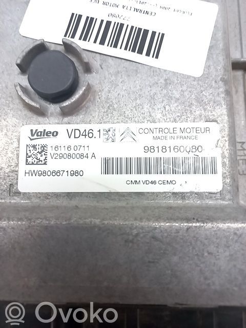 Unité de commande, module ECU de moteur   9818160080