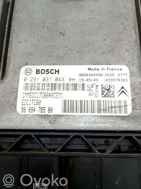 Citroen C4 Cactus Engine control unit/module ECU 