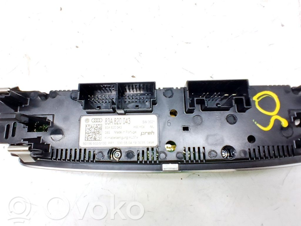 Audi A1 Panel klimatyzacji 