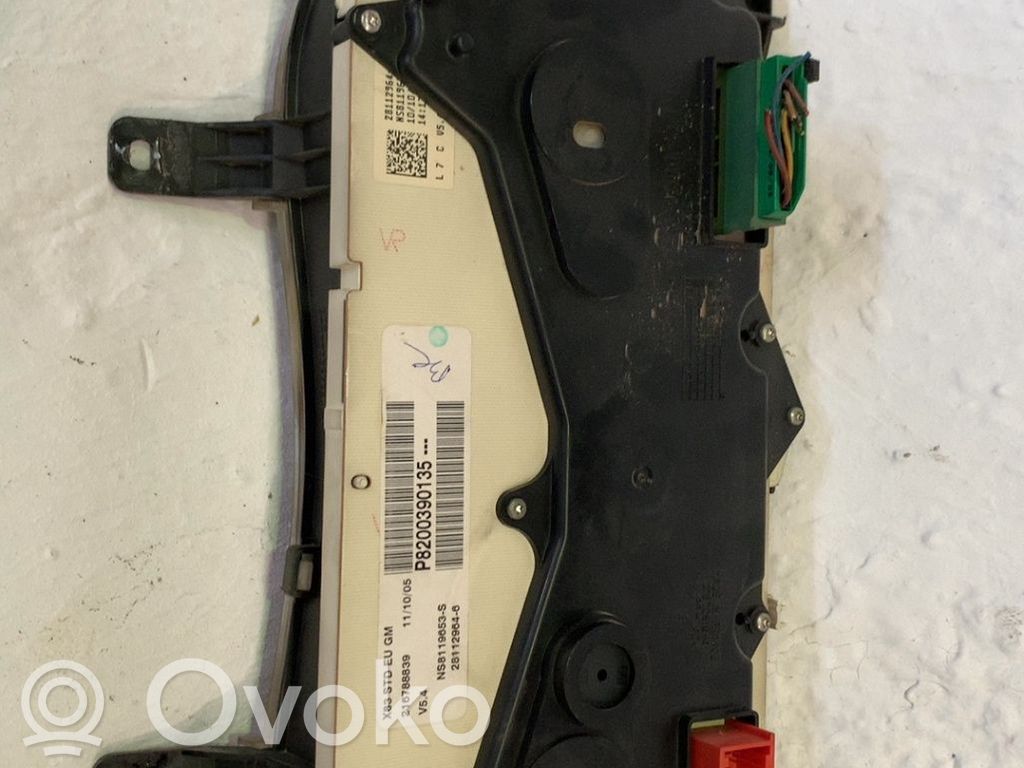 Opel Vivaro Tachimetro (quadro strumenti) 