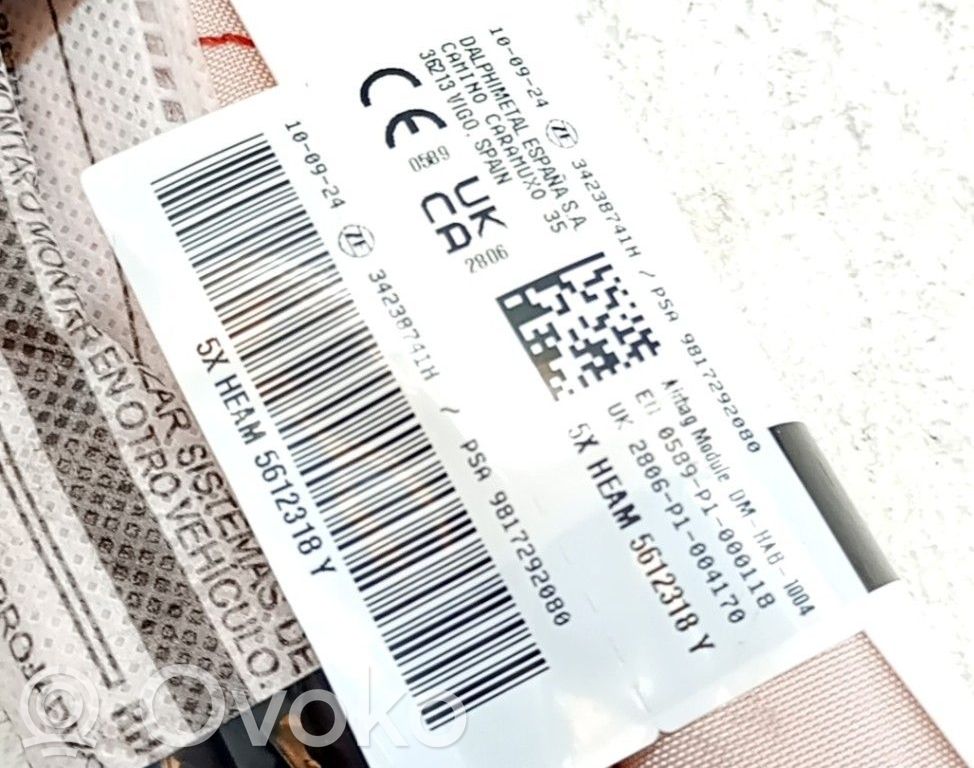 Kurtyna airbag   9817292080
