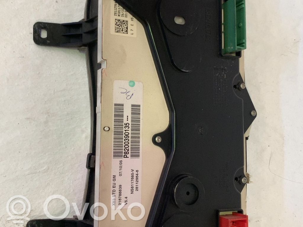 Opel Vivaro Tachimetro (quadro strumenti) 