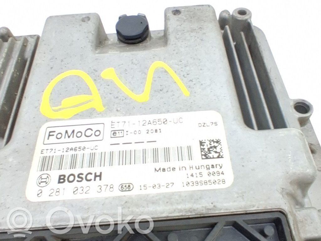 Engine control unit/module ECU   1846927,DU7A12A650DA