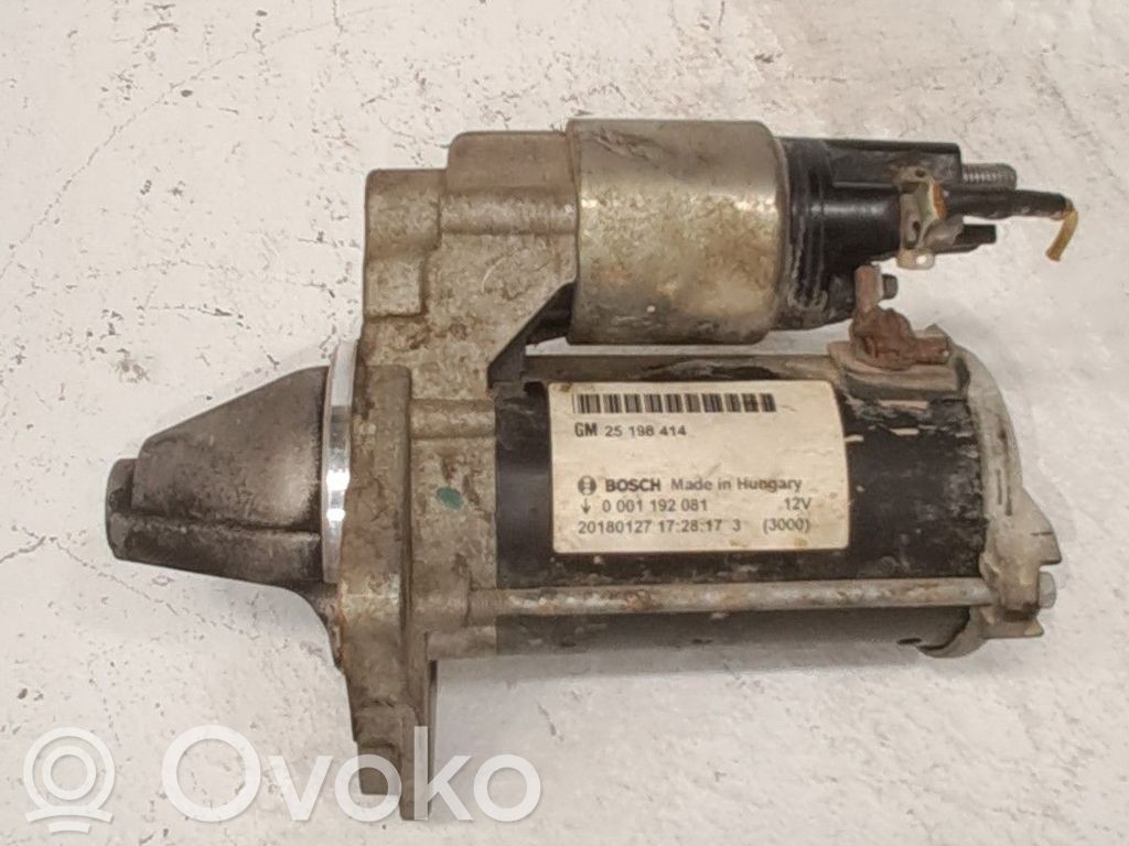 Motor de arranque   25198414