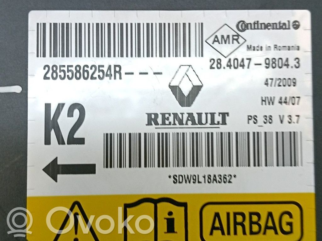 Renault Megane III Unitate/modul de comandă airbaguri 