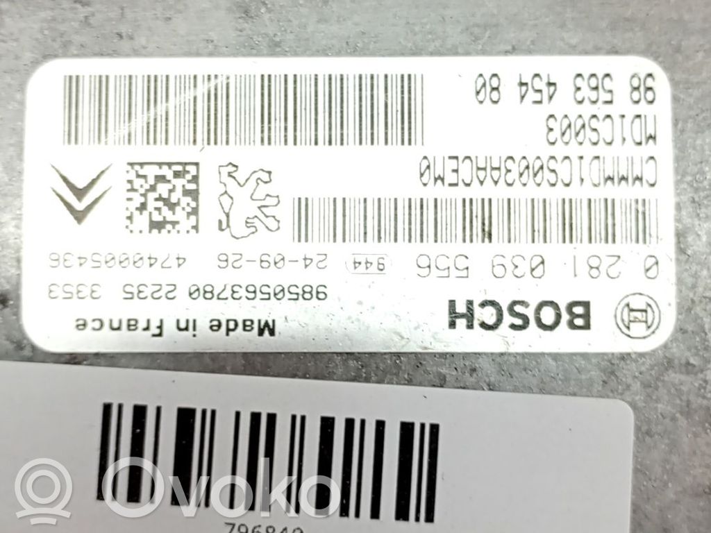 Unitate control motor/modul ECU   1693201080,9856345480