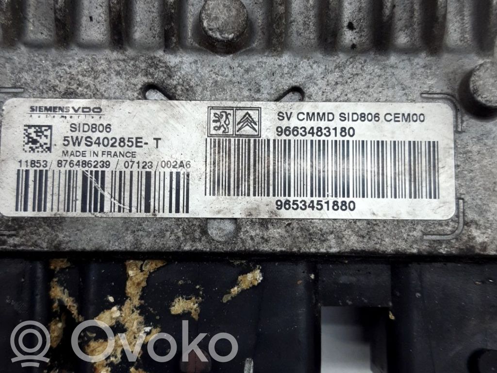 Citroen C2 Unité de commande, module ECU de moteur 