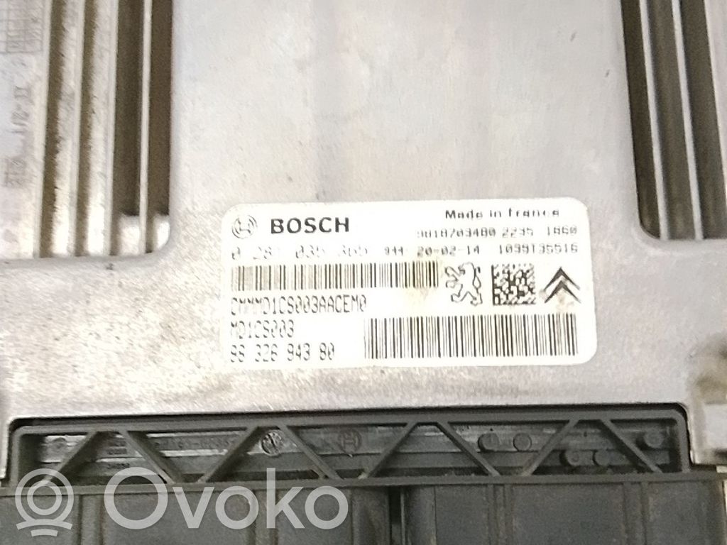 Citroen Berlingo Unité de commande, module ECU de moteur 