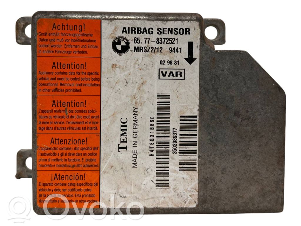 BMW 5 E39 Airbag control unit/module 