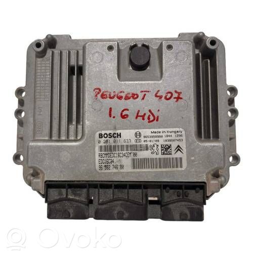 Engine control unit/module   0281011633,9658274680,9653958980