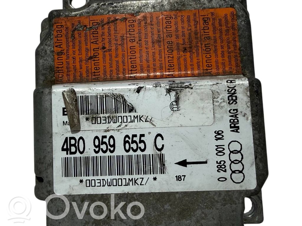 Audi A6 S6 C5 4B Unitate/modul de comandă airbaguri 