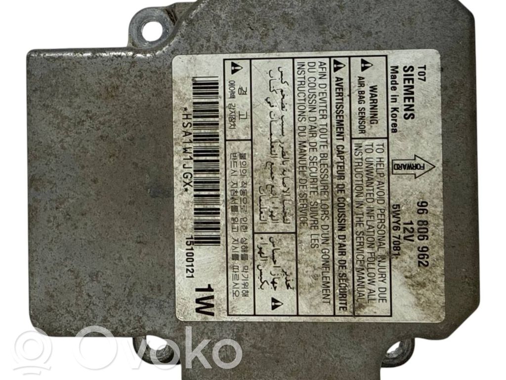 Chevrolet Aveo Airbag control unit/module 