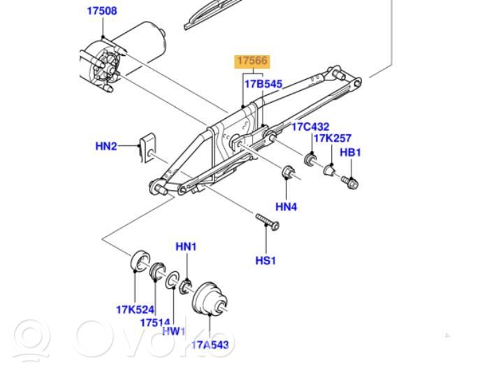 Ford Puma Mechanizm wycieraczek szyby przedniej / czołowej 