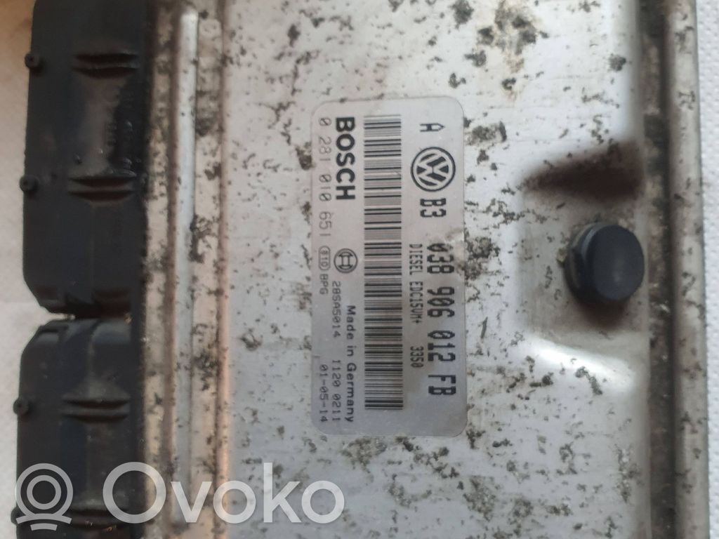 Engine control unit/module   038906012FB,28SA5014,0281010651