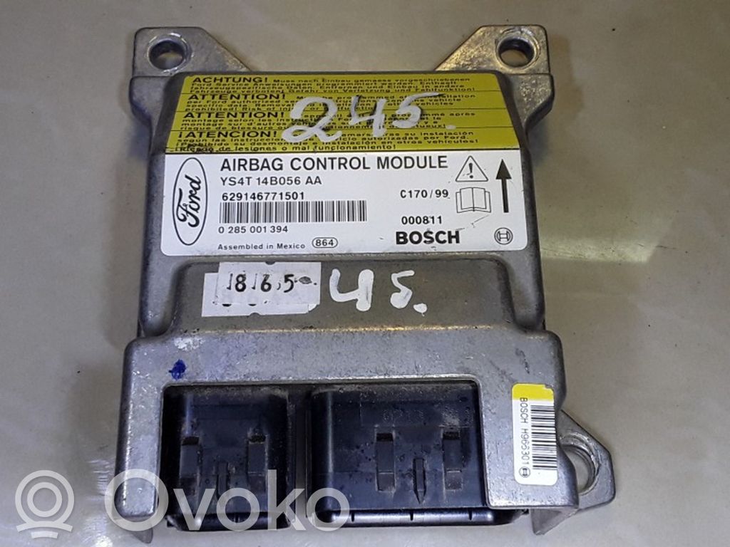 Module de contrôle airbag   YS4T14B056AA,0285001394