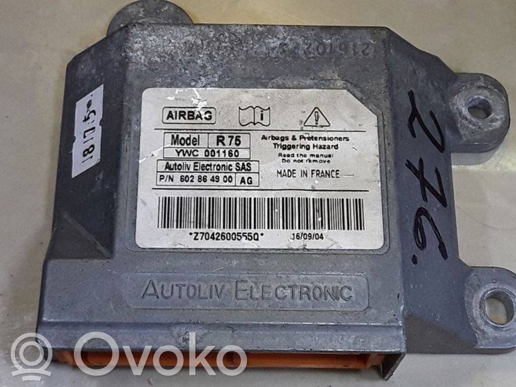 Airbag control unit/module   YWC001160,602864900