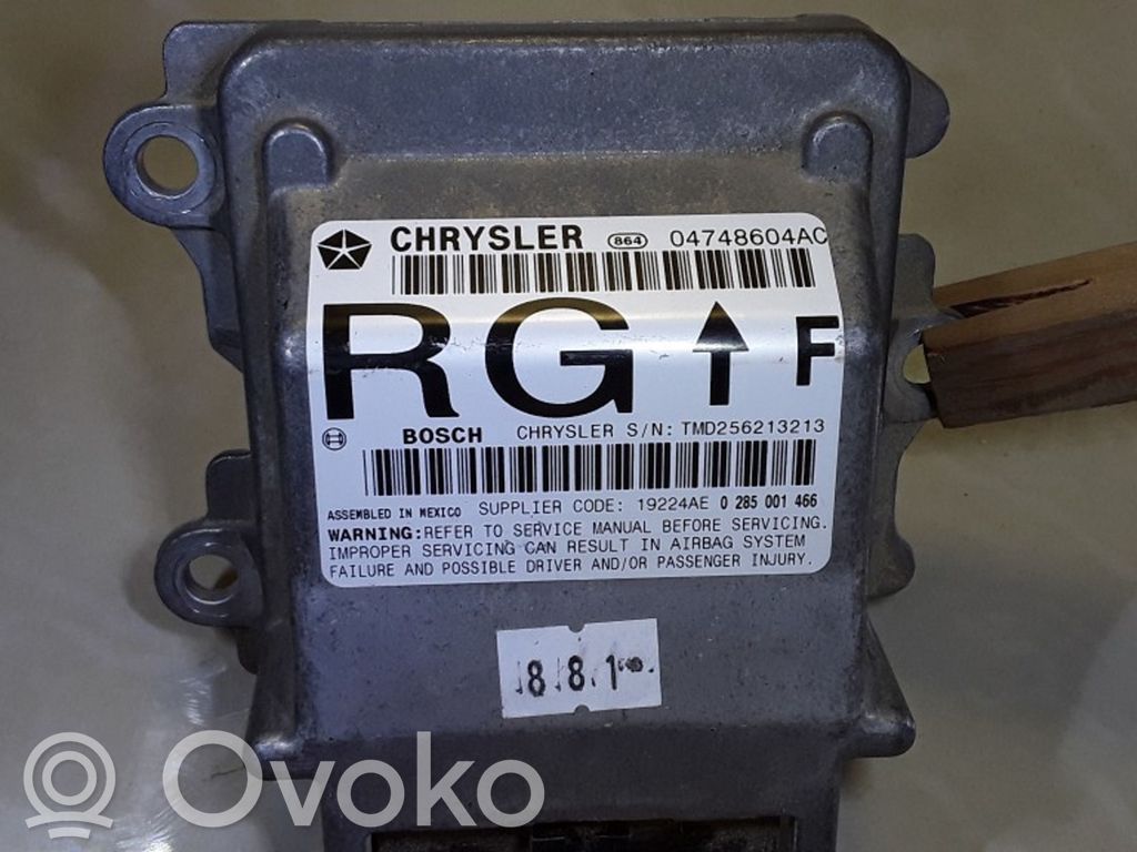 Airbag control unit/module   04748604AC,TMD256213213