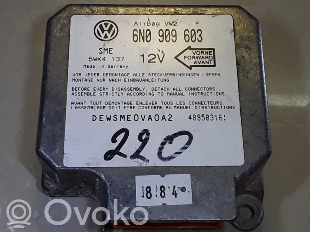 Airbag control unit/module   6N0909603,5WK4137