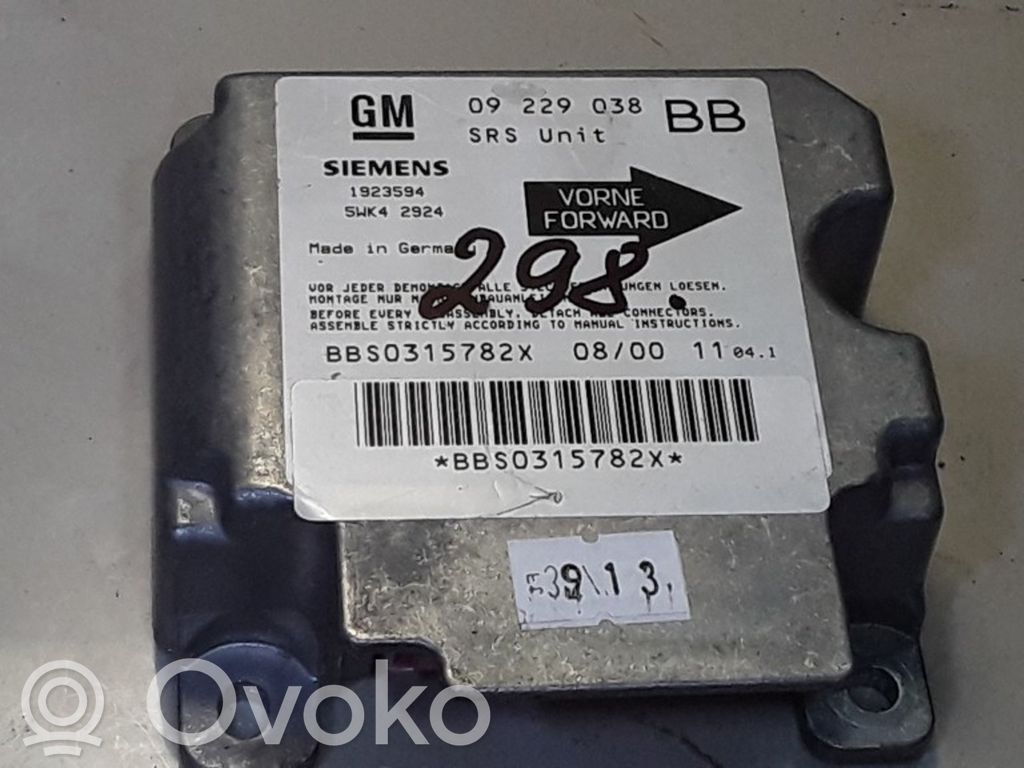 Opel Corsa B Airbag control unit/module 