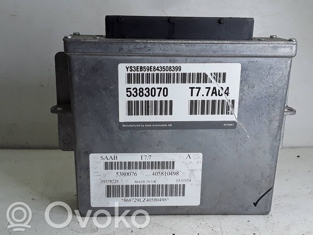 Engine control unit/module   5383070,5380076,09378729