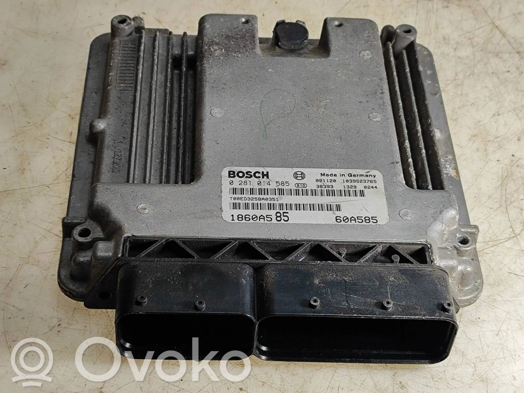 Engine control unit/module   1860A585,60A585,1039S23765,0281014585