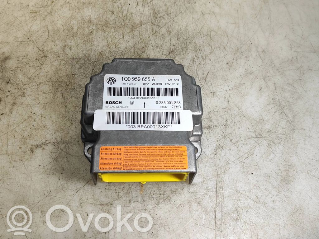 Airbag control unit/module   1Q0959655A,0285001868,00BPA00013XKF
