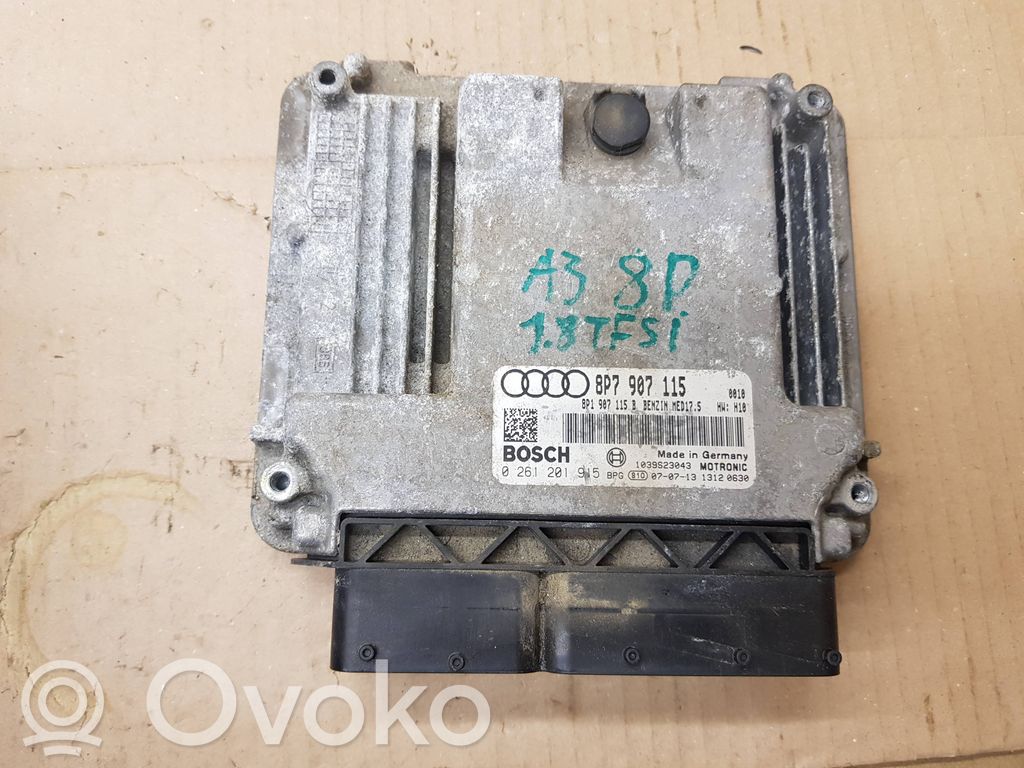 Engine control unit/module   8P7907115,8P1907115B,0261201915