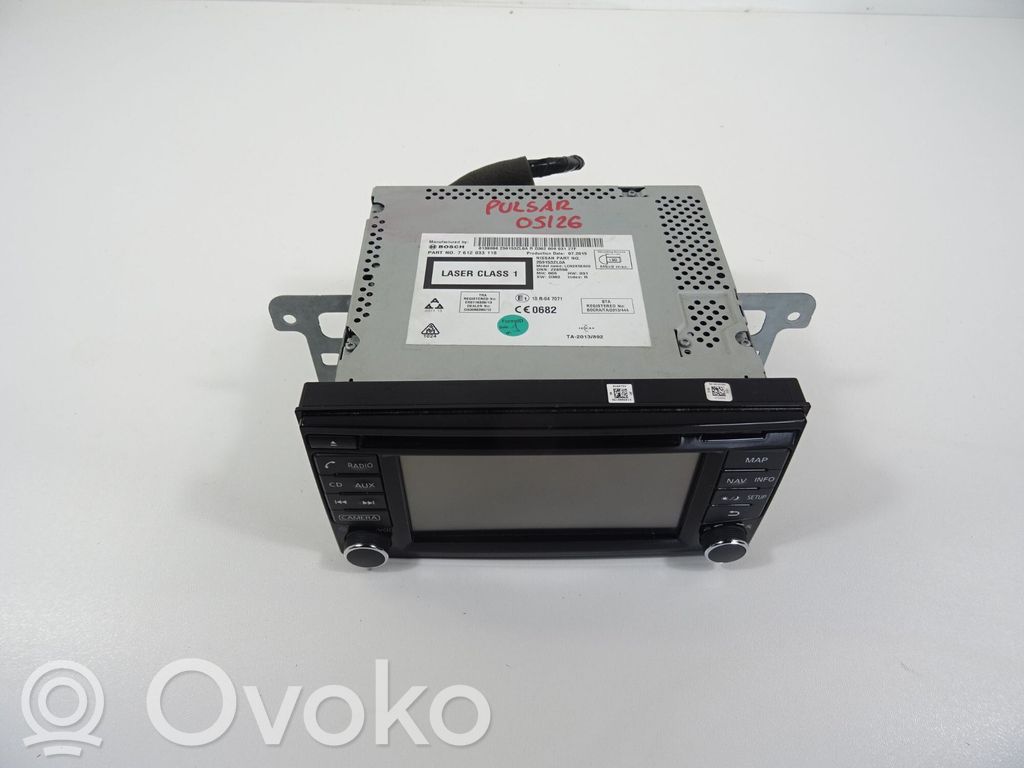 Nissan Pulsar Navigation unit CD/DVD player 