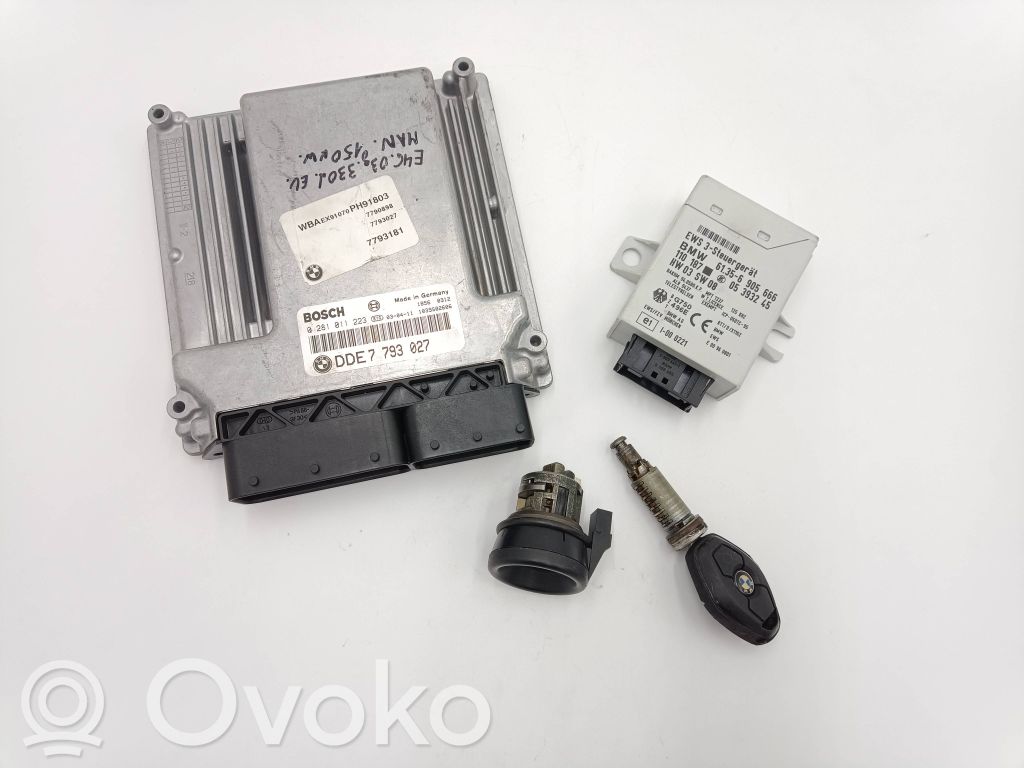 BMW 3 E46 Engine ECU kit and lock set 