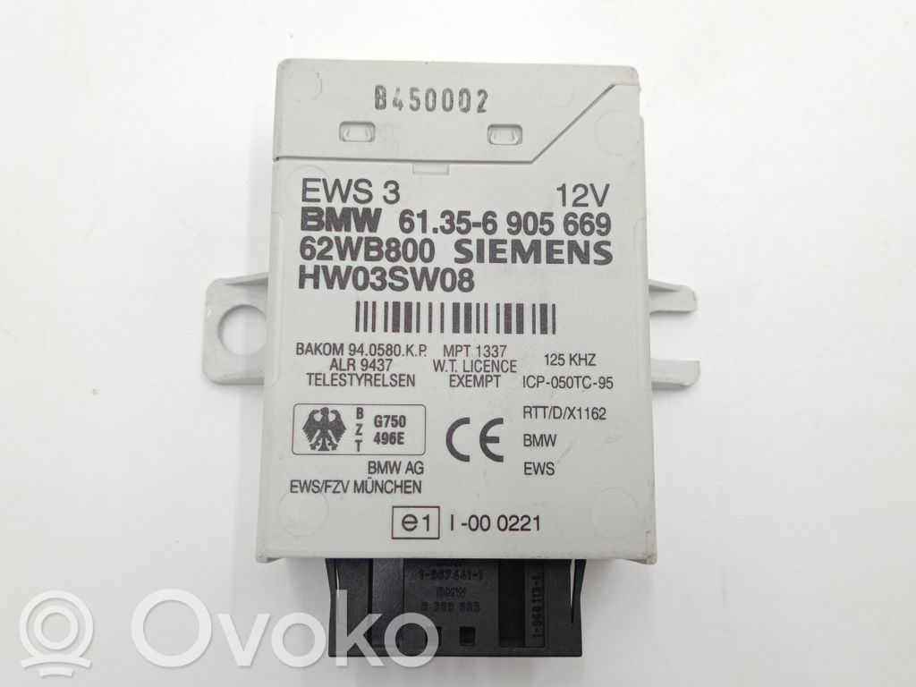 Immobilizer control unit/module   61356905669,6905669