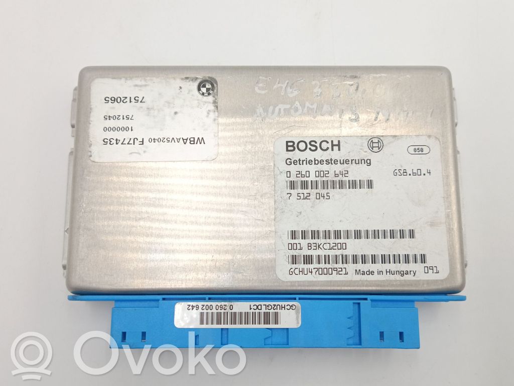 BMW 3 E46 Sterownik / Moduł skrzyni biegów 