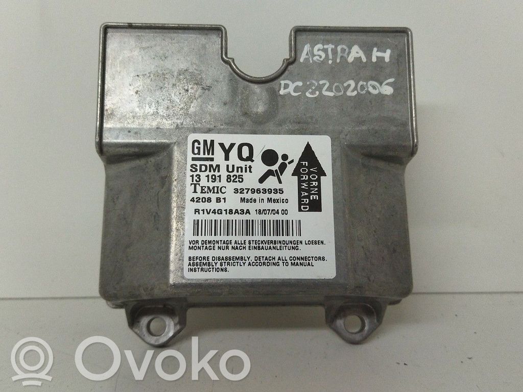 Unidad de control/módulo del Airbag   13191825,327963935