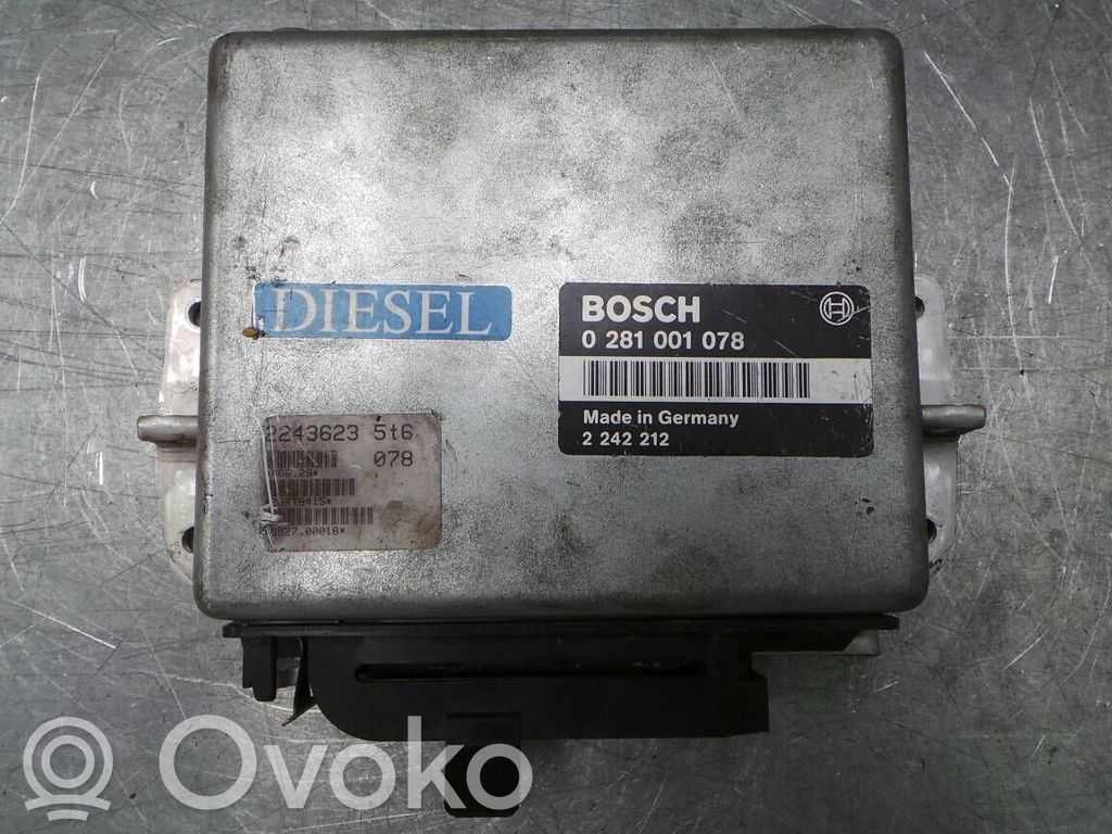 Sterownik / Moduł ECU   0281001078,2242212,2243623,5T6
